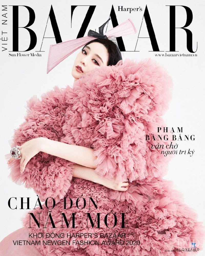 Fan Bingbing featured on the Harper\'s Bazaar Vietnam cover from January 2020