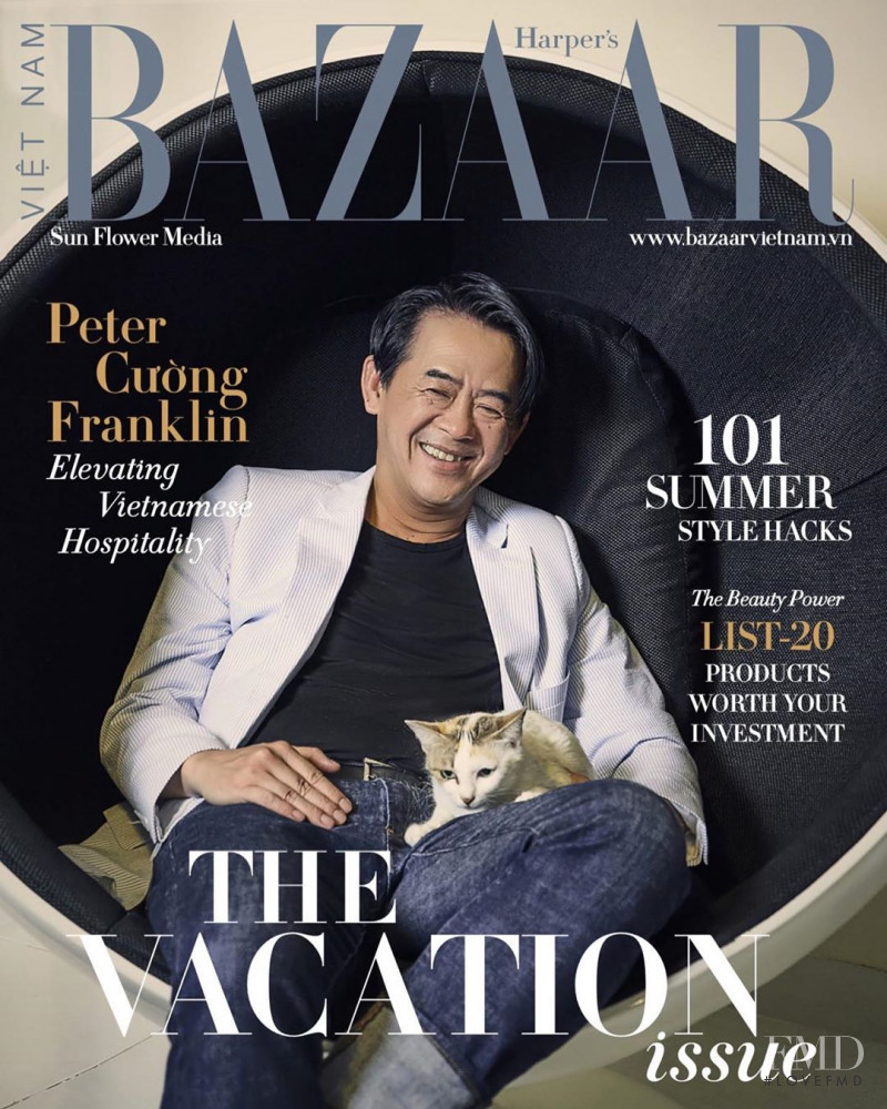 Peter Cuong Franklin featured on the Harper\'s Bazaar Vietnam cover from May 2020