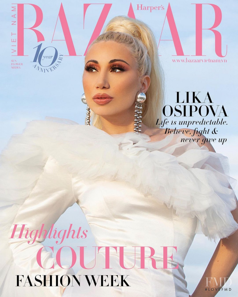 Lika Osipova  featured on the Harper\'s Bazaar Vietnam cover from February 2021