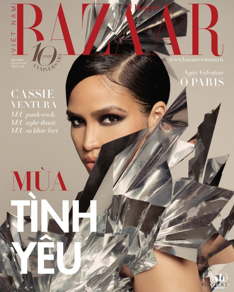 Cassie Ventura featured on the Harper\'s Bazaar Vietnam cover from January 2021