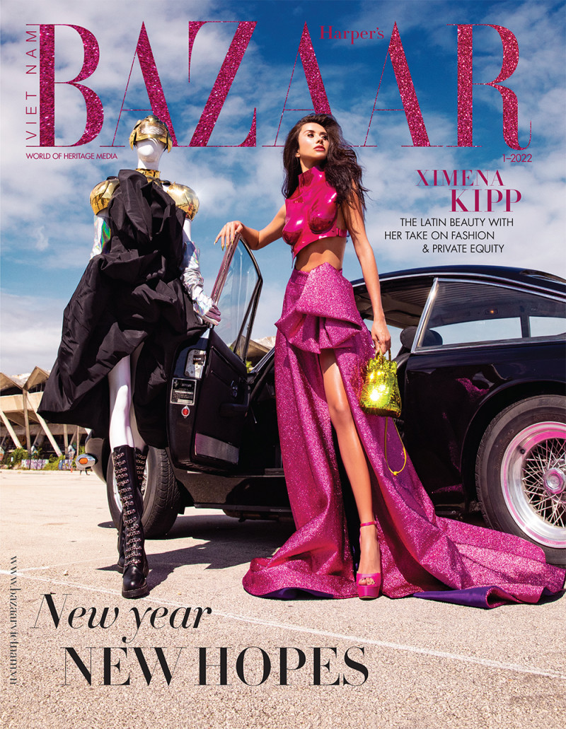 Ximena Ripp featured on the Harper\'s Bazaar Vietnam cover from January 2022