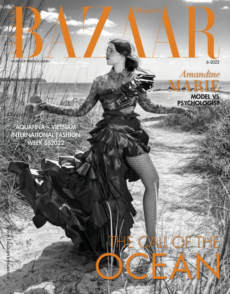 Amandine Marie featured on the Harper\'s Bazaar Vietnam cover from June 2022