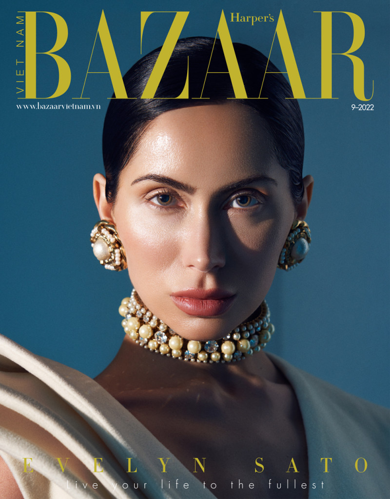 Evelyn Sato featured on the Harper\'s Bazaar Vietnam cover from September 2022