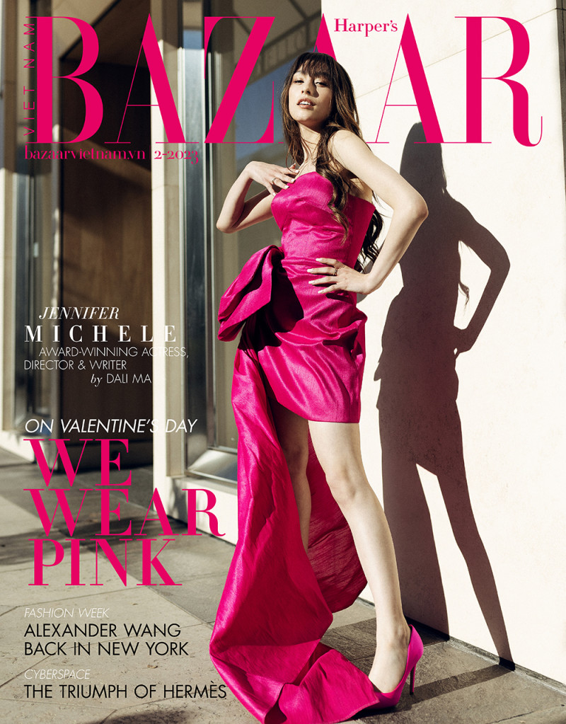 Jennifer Michele featured on the Harper\'s Bazaar Vietnam cover from February 2023
