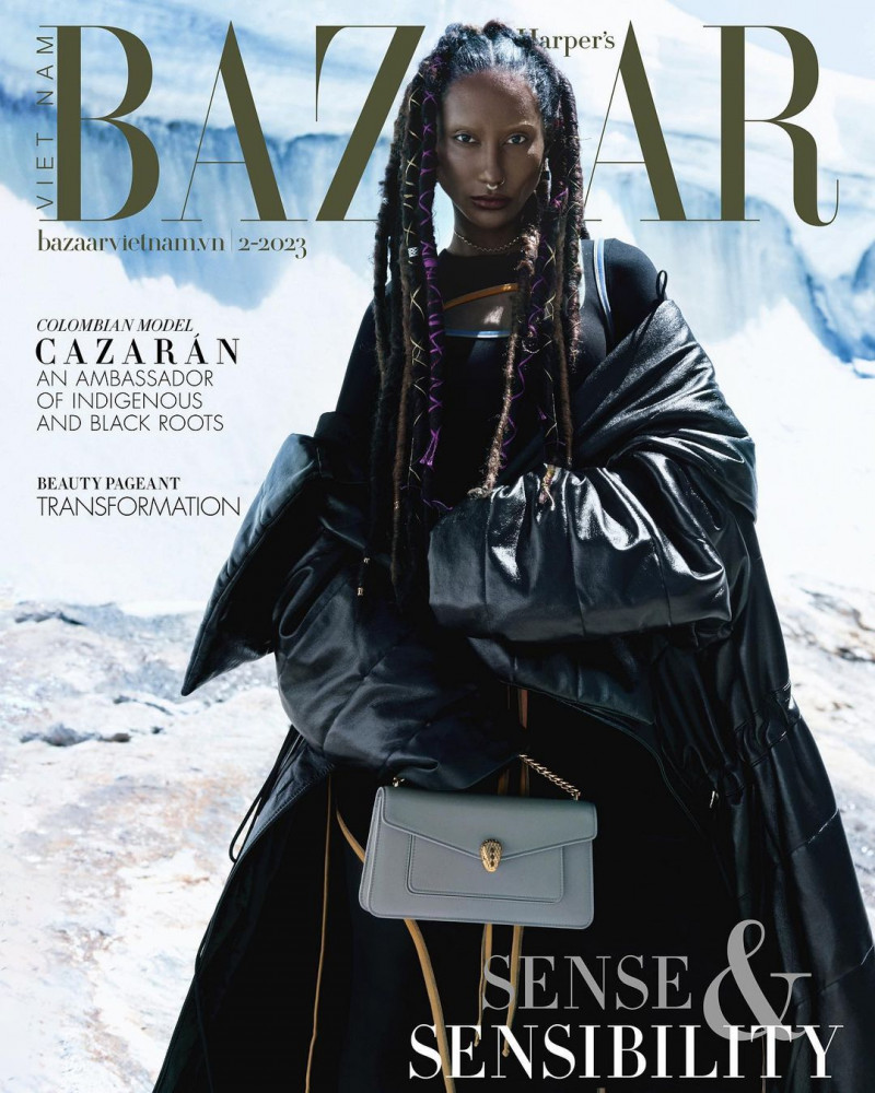 Paola Cazaran featured on the Harper\'s Bazaar Vietnam cover from February 2023