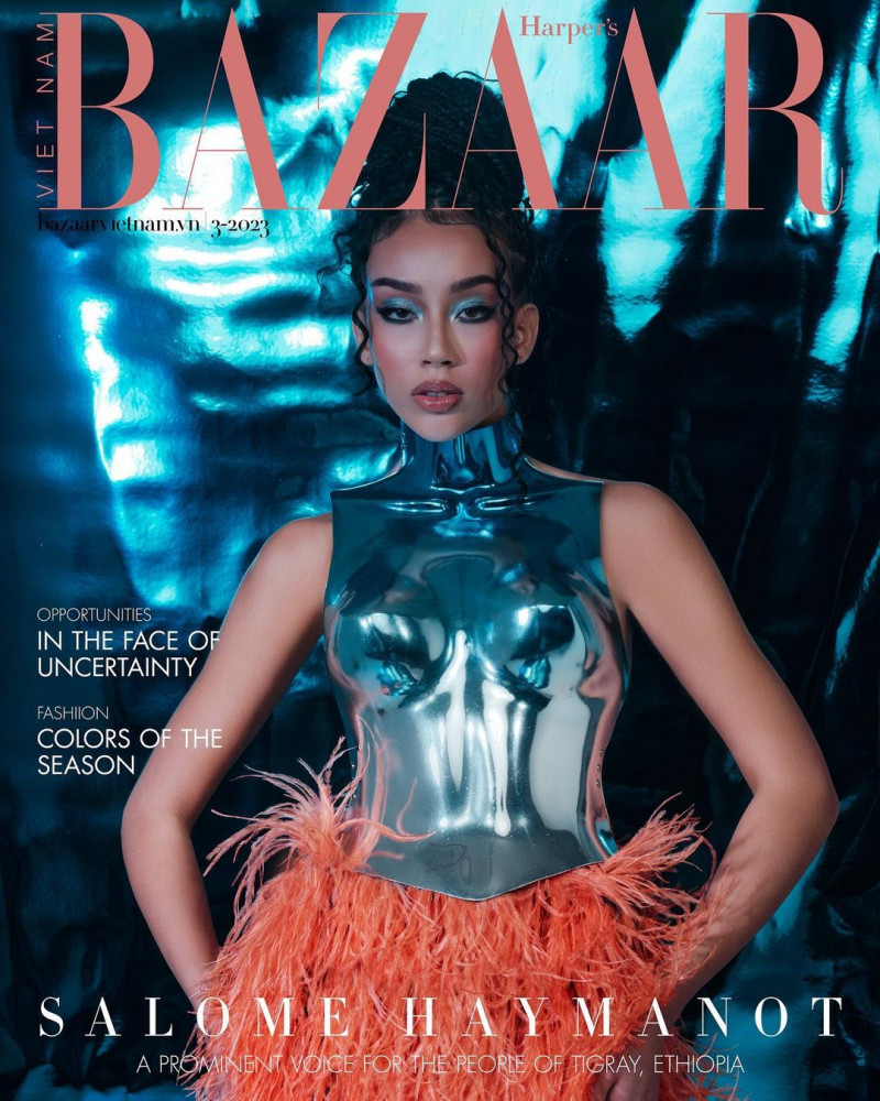 Salome Haymanot featured on the Harper\'s Bazaar Vietnam cover from March 2023