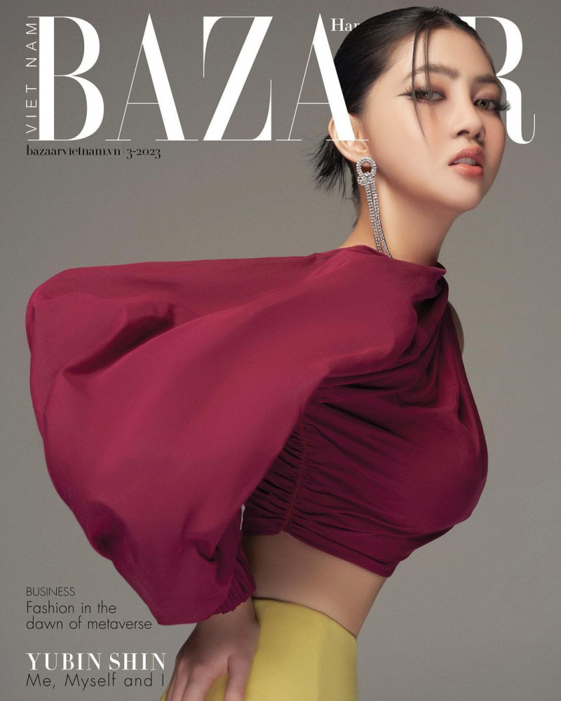 Yubin Shin featured on the Harper\'s Bazaar Vietnam cover from March 2023