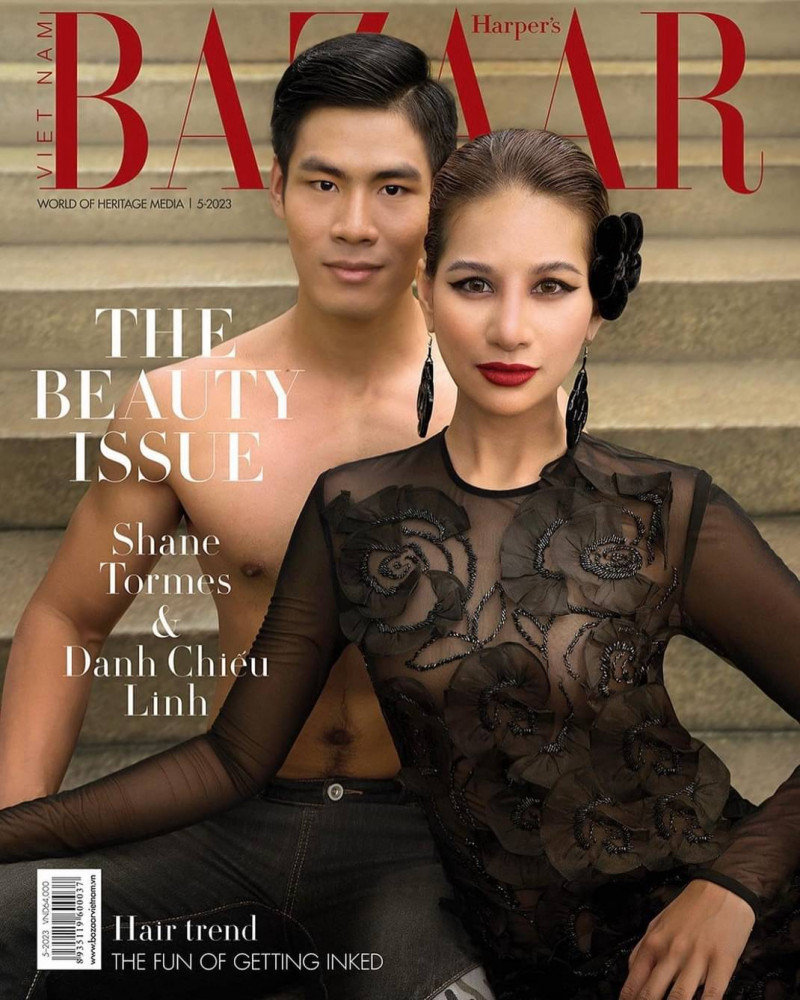Danh Chieu Linh, Shaney Tormes featured on the Harper\'s Bazaar Vietnam cover from May 2023