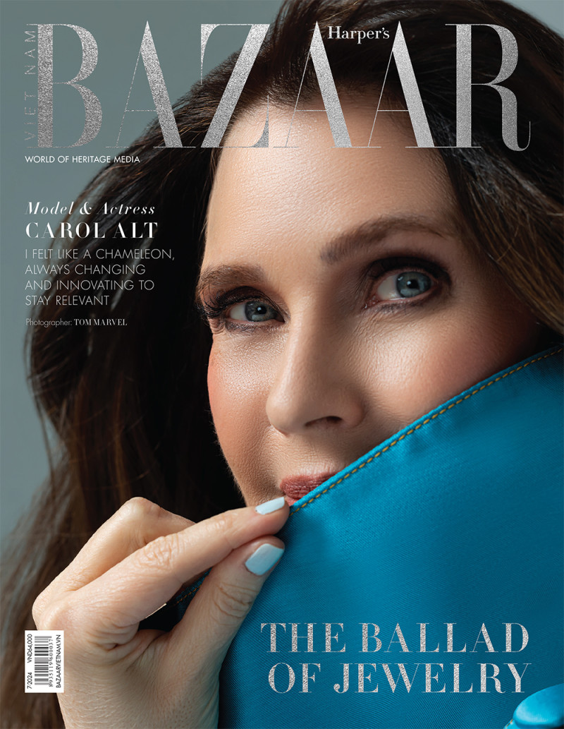 Carol Alt featured on the Harper\'s Bazaar Vietnam cover from July 2024