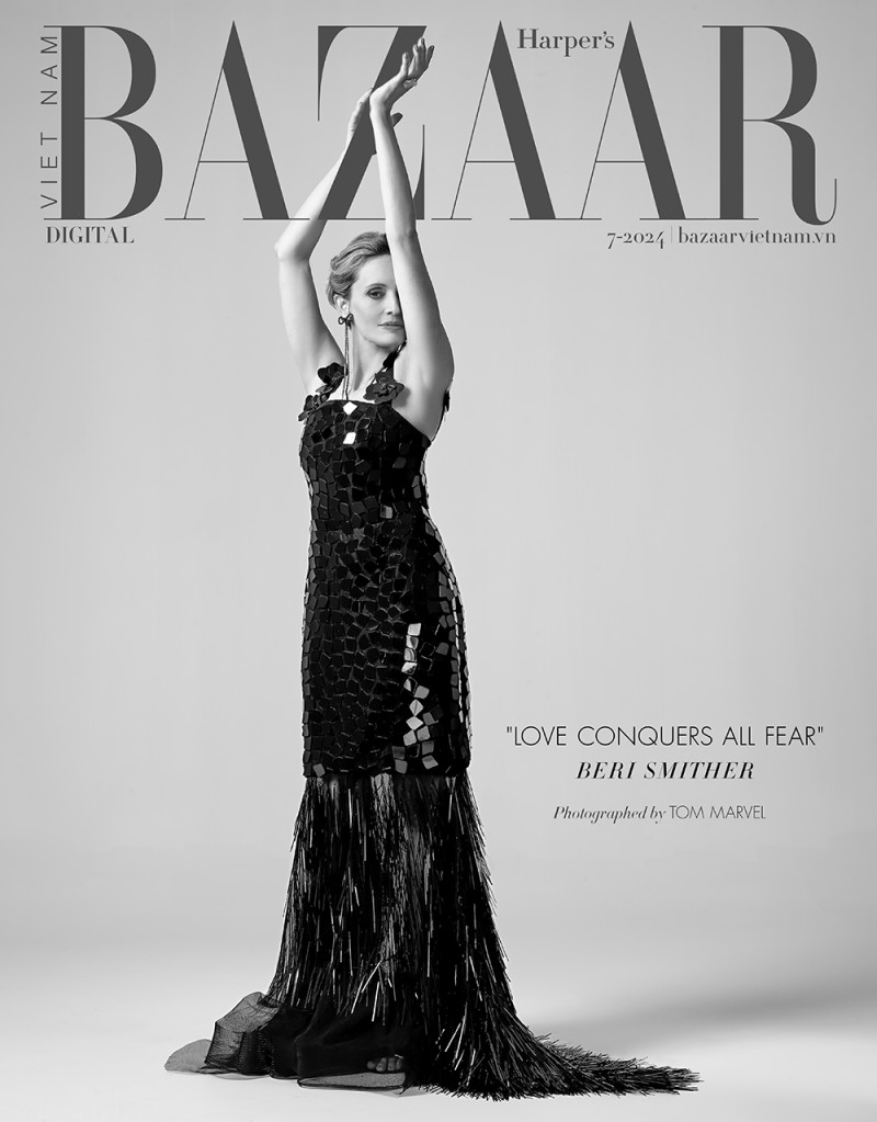 Beri Smither featured on the Harper\'s Bazaar Vietnam cover from July 2024