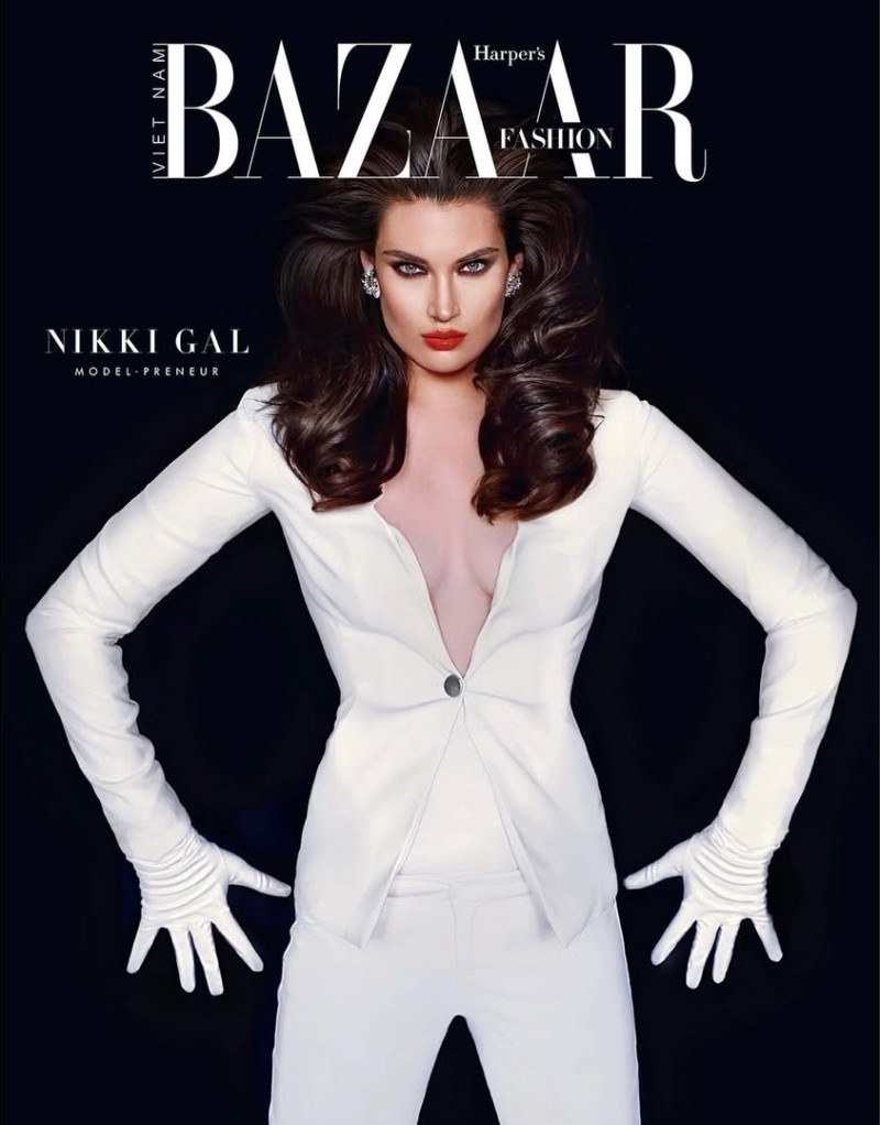 Nikki Gal featured on the Harper\'s Bazaar Vietnam cover from March 2024