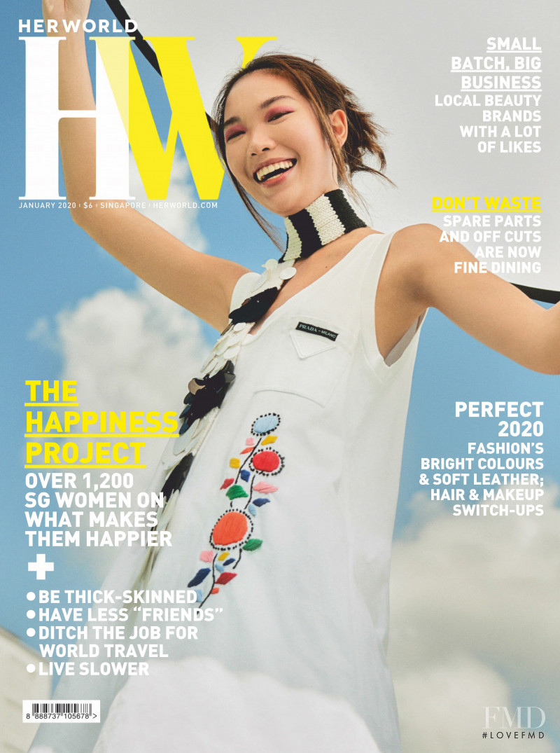  featured on the Her World Singapore cover from January 2020