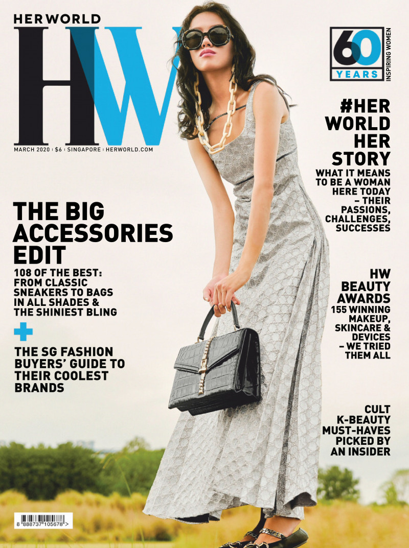 Sheena Yee Liam featured on the Her World Singapore cover from March 2020