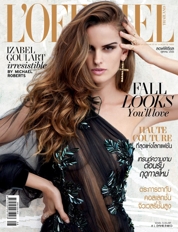 Izabel Goulart featured on the L\'Officiel Thailand cover from October 2012