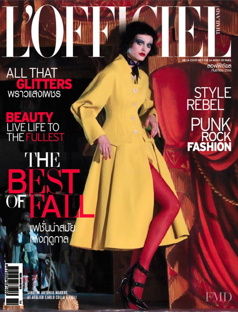 Ksenia Nazarenko featured on the L\'Officiel Thailand cover from September 2013