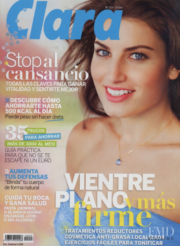 Paula Guillo featured on the Clara cover from April 2011