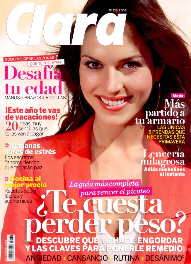Gloria Martínez featured on the Clara cover from May 2012
