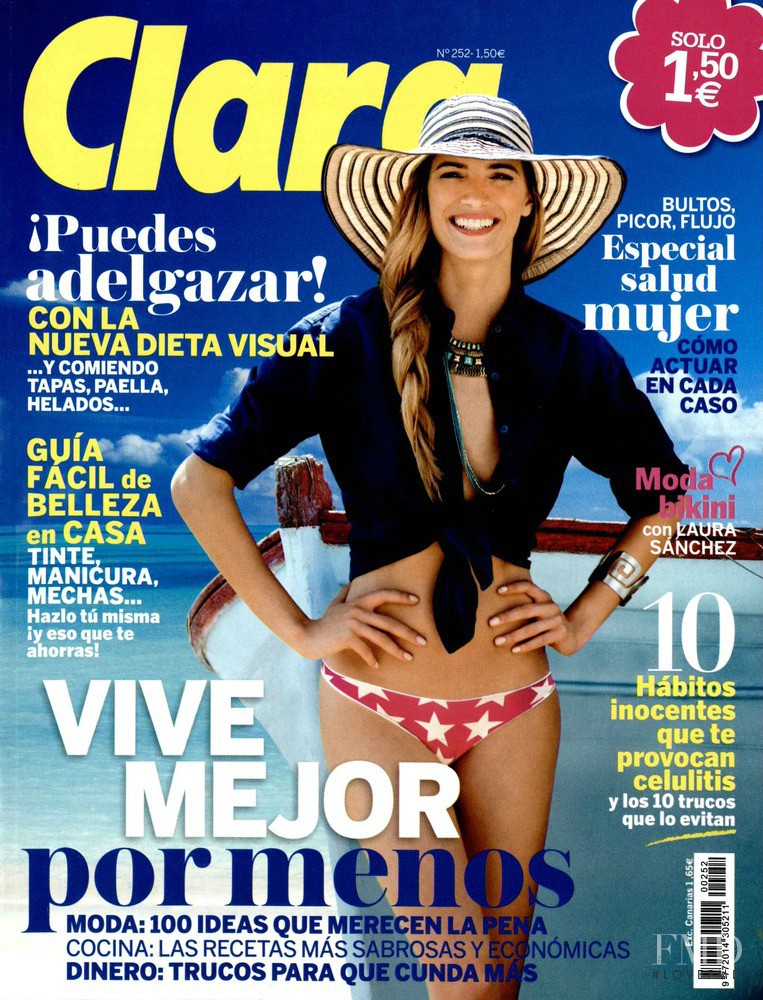 Laura Sanchez featured on the Clara cover from August 2013