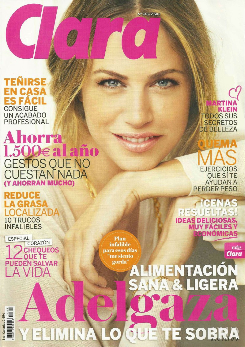 Martina Klein featured on the Clara cover from January 2013
