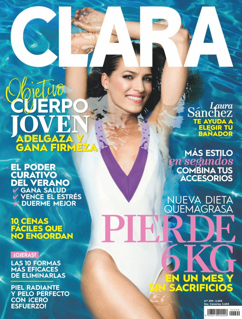 Laura Sanchez featured on the Clara cover from July 2017