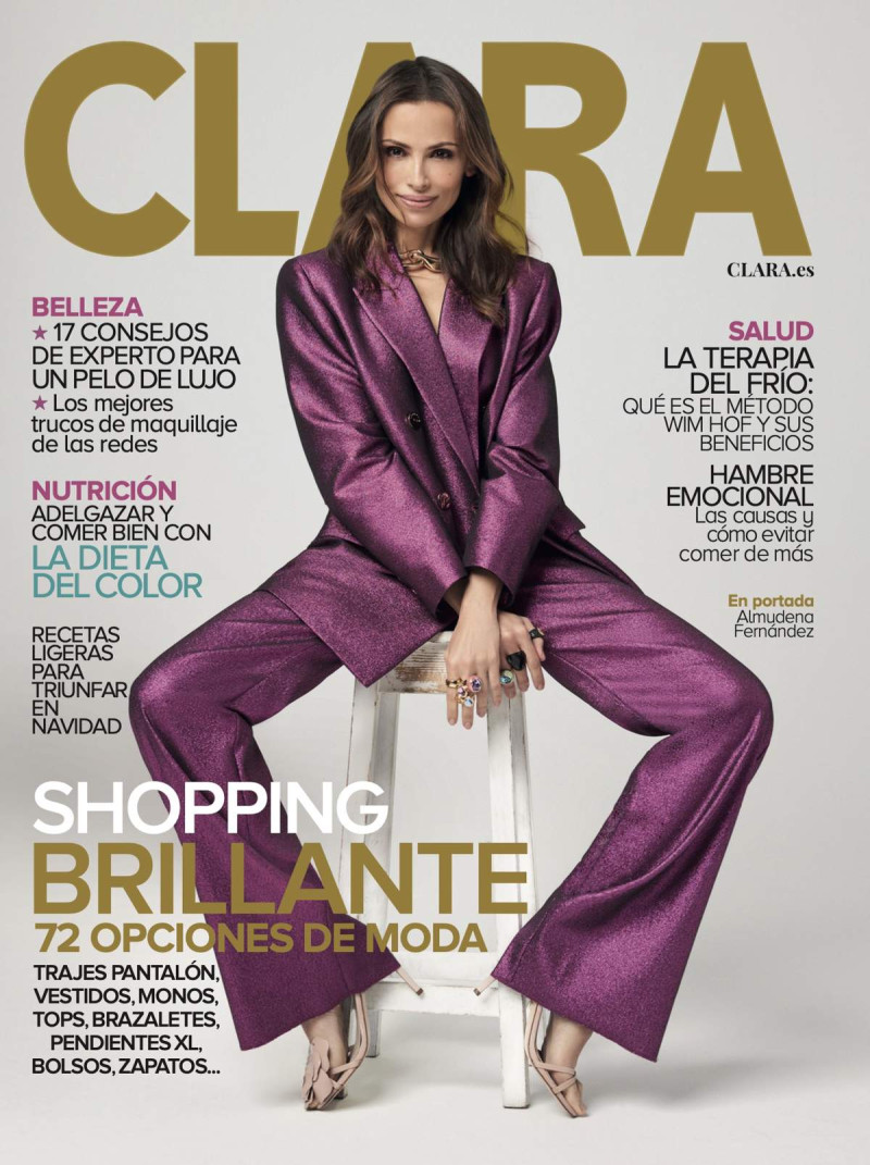Almudena Fernández featured on the Clara cover from December 2023