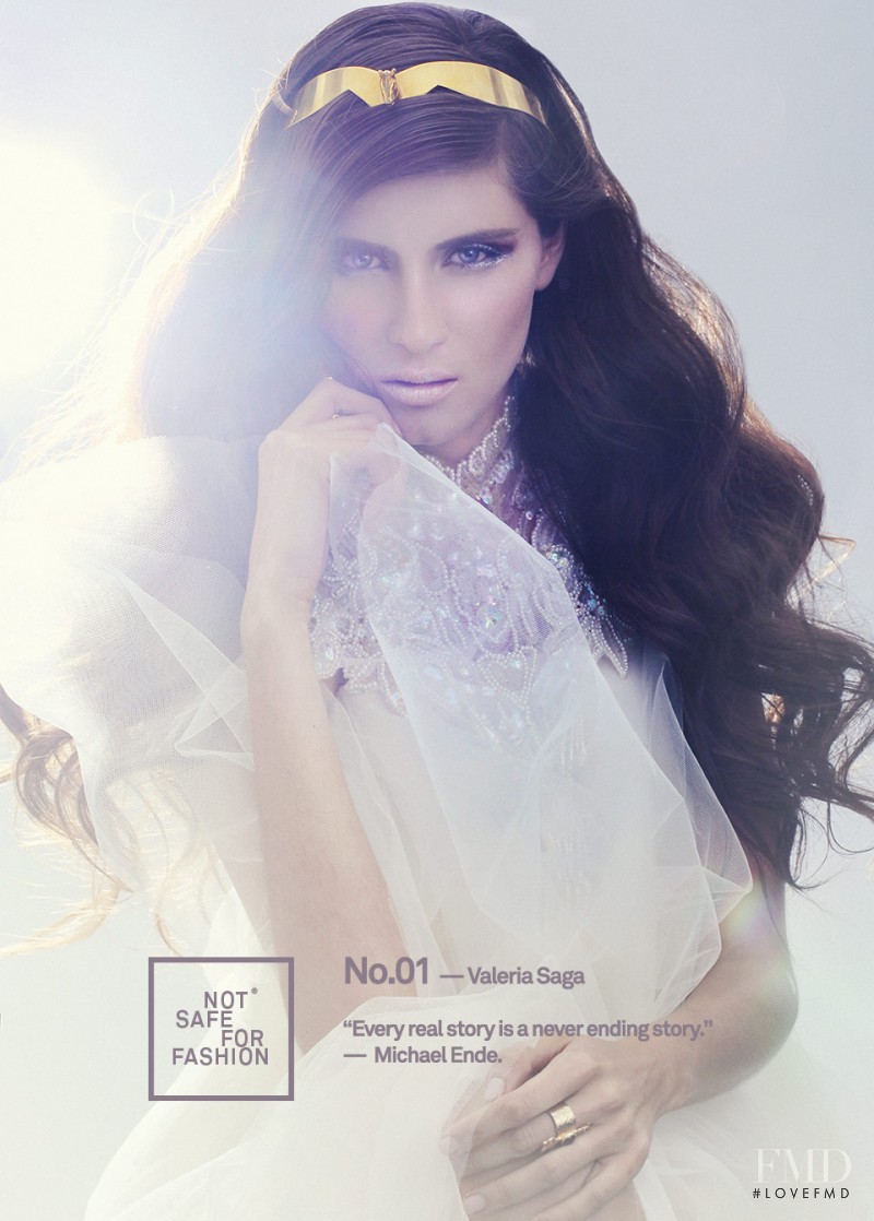 Valeria Saga featured on the Not Safe For Fashion cover from December 2012
