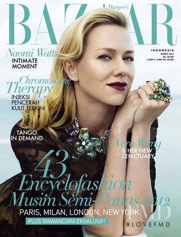  featured on the Harper\'s Bazaar Indonesia cover from March 2012