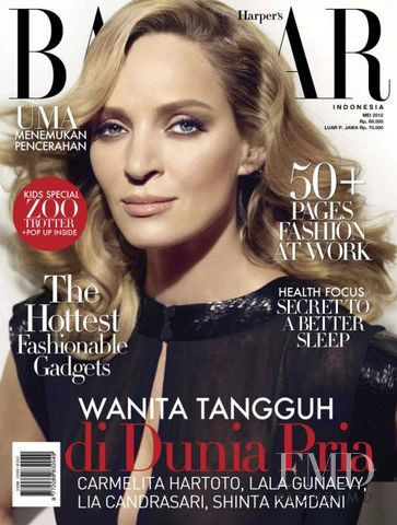  featured on the Harper\'s Bazaar Indonesia cover from May 2012