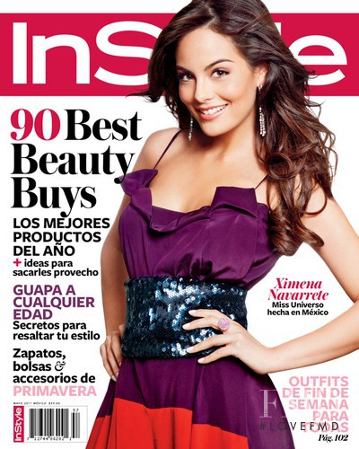 Ximena Navarrete featured on the InStyle Mexico cover from May 2011