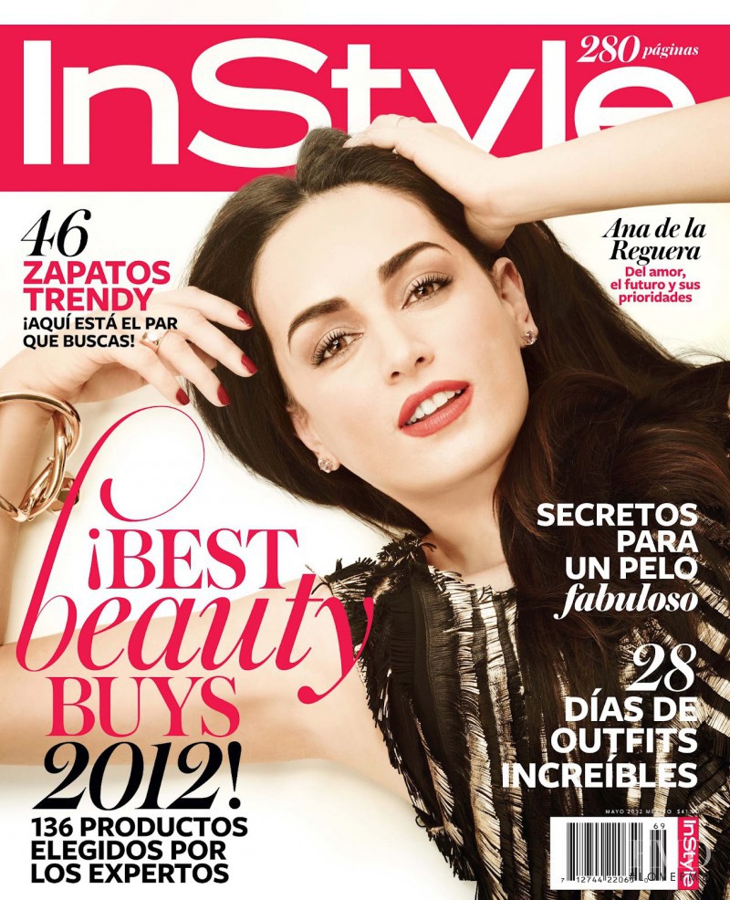Ana de la Reguera featured on the InStyle Mexico cover from May 2012