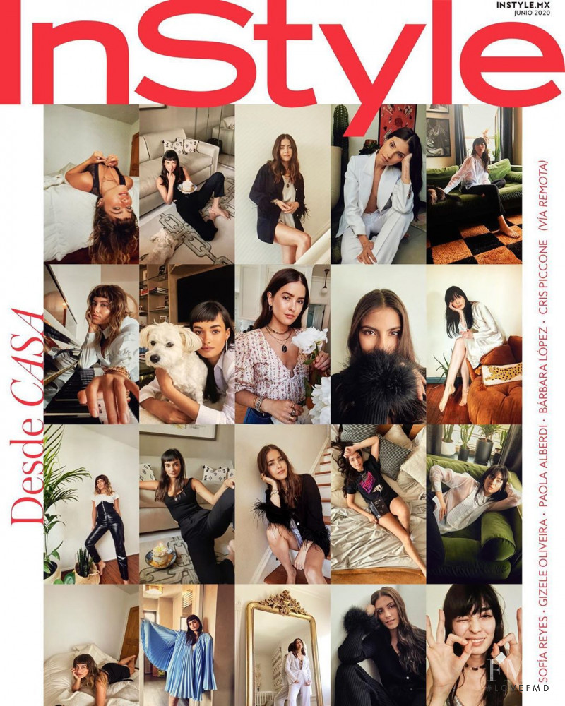 Cristina Piccone featured on the InStyle Mexico cover from June 2020