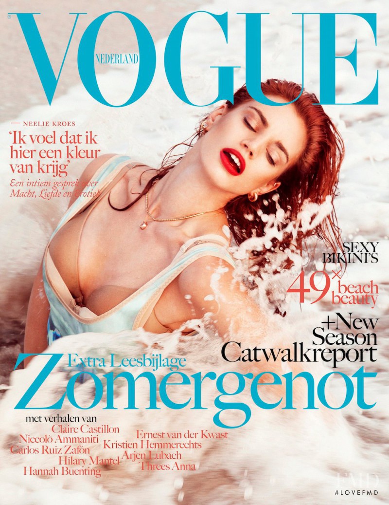 Rianne ten Haken featured on the Vogue Netherlands cover from July 2012