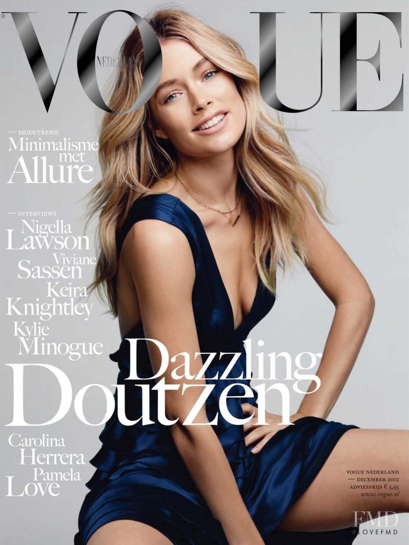 Doutzen Kroes featured on the Vogue Netherlands cover from December 2012