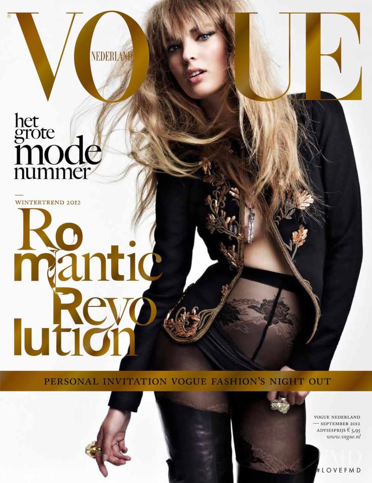 Ymre Stiekema featured on the Vogue Netherlands cover from September 2012