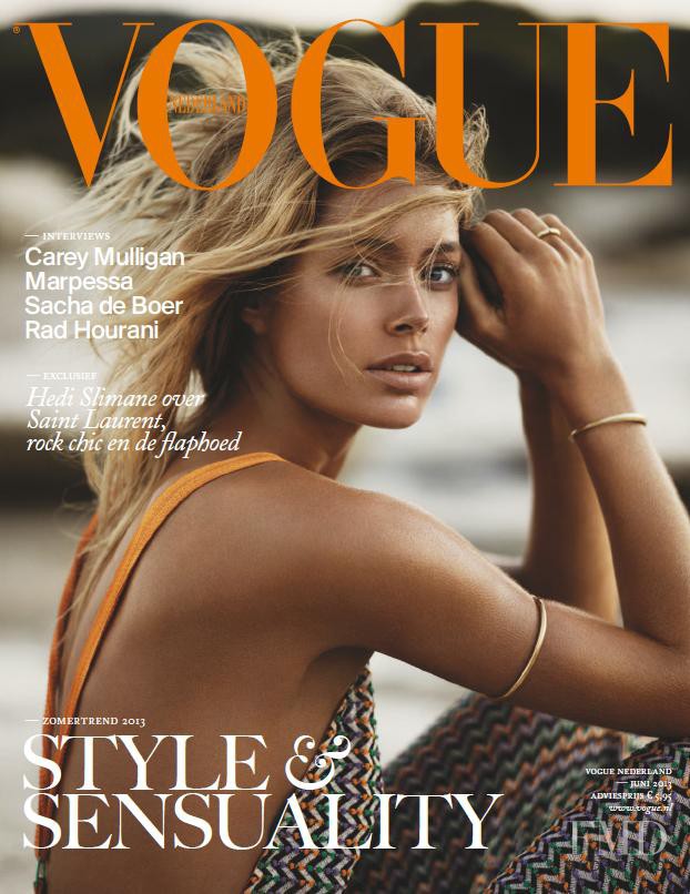 Doutzen Kroes featured on the Vogue Netherlands cover from June 2013