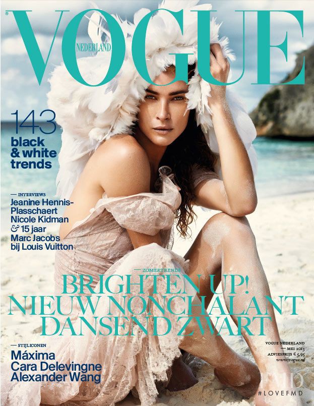 Erin Wasson featured on the Vogue Netherlands cover from May 2013