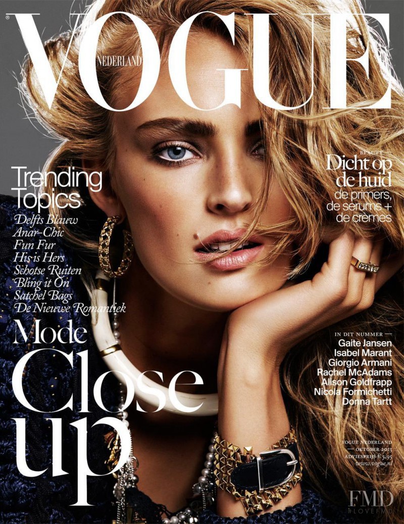 Ymre Stiekema featured on the Vogue Netherlands cover from October 2013