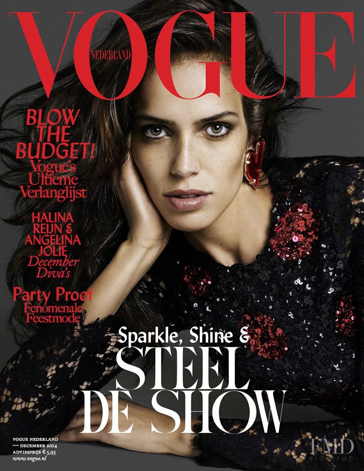 Amanda Brandão Wellsh featured on the Vogue Netherlands cover from December 2014