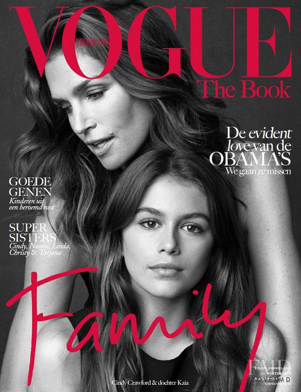 Cindy Crawford, Kaia Gerber featured on the Vogue Netherlands cover from December 2016