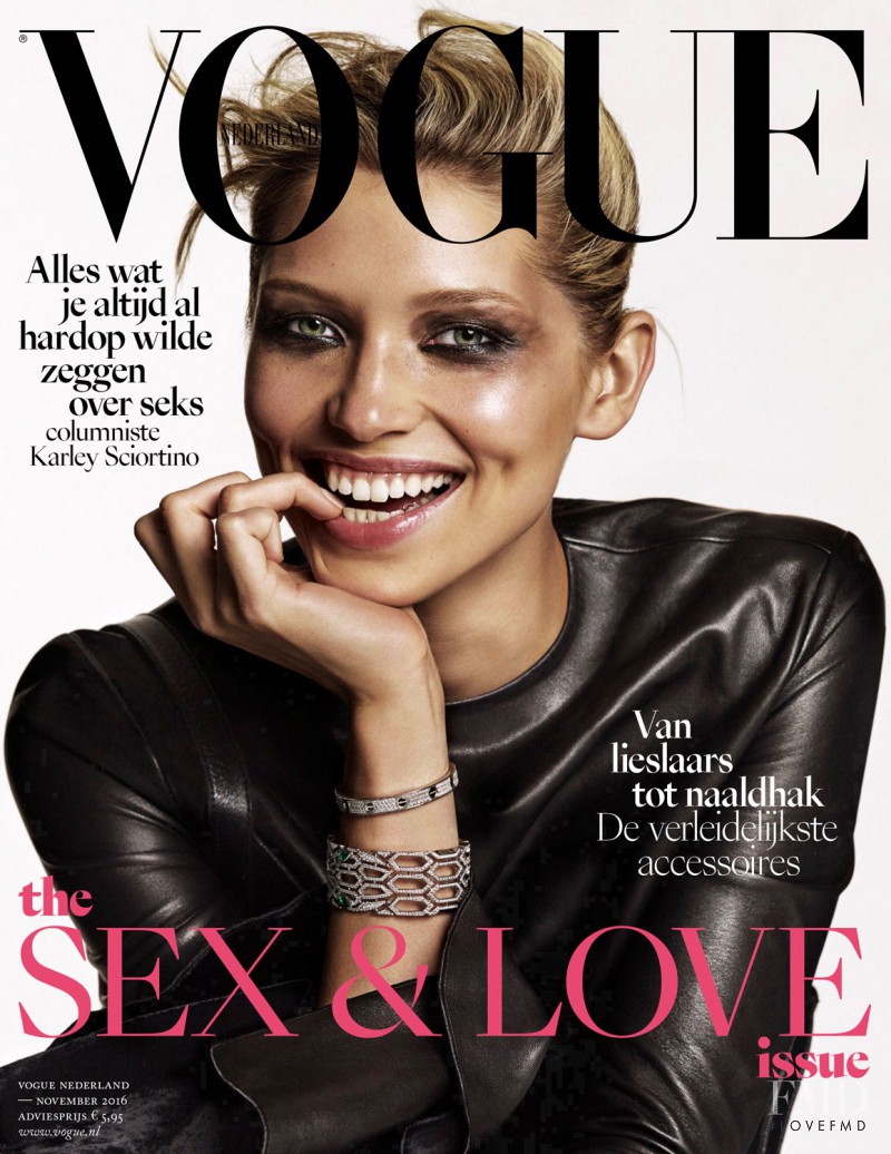 Hana Jirickova featured on the Vogue Netherlands cover from November 2016