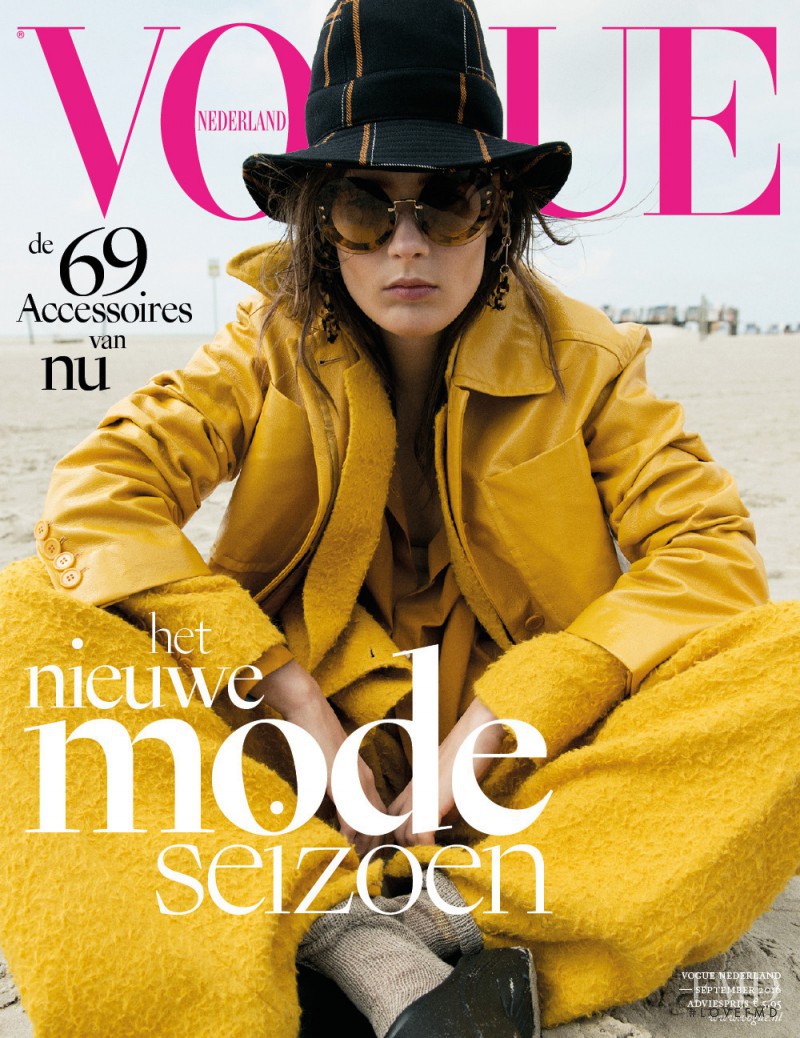 Vera Van Erp featured on the Vogue Netherlands cover from September 2016