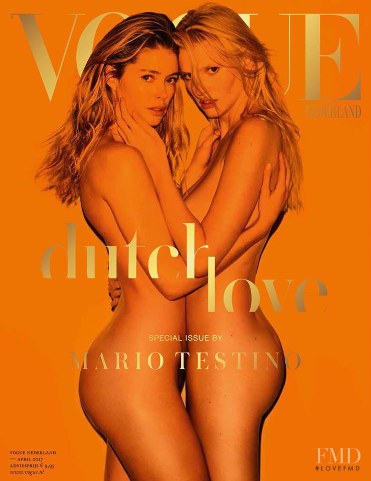 Lara Stone, Doutzen Kroes featured on the Vogue Netherlands cover from April 2017