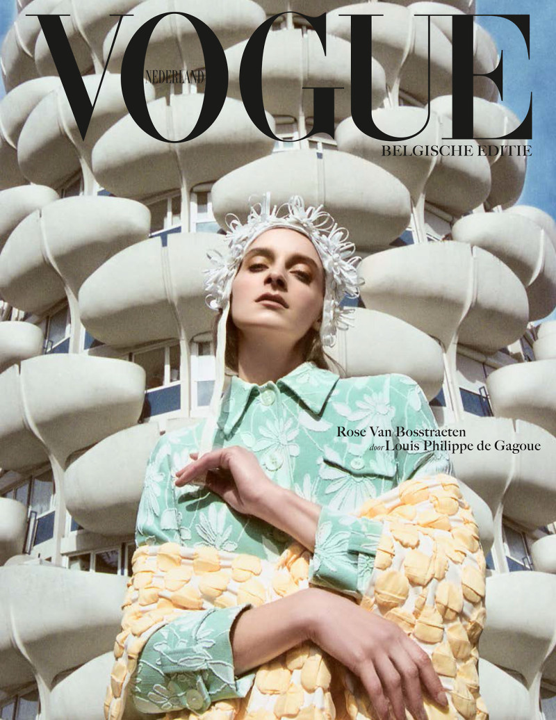 Roos Van Bosstraeten featured on the Vogue Netherlands cover from April 2017