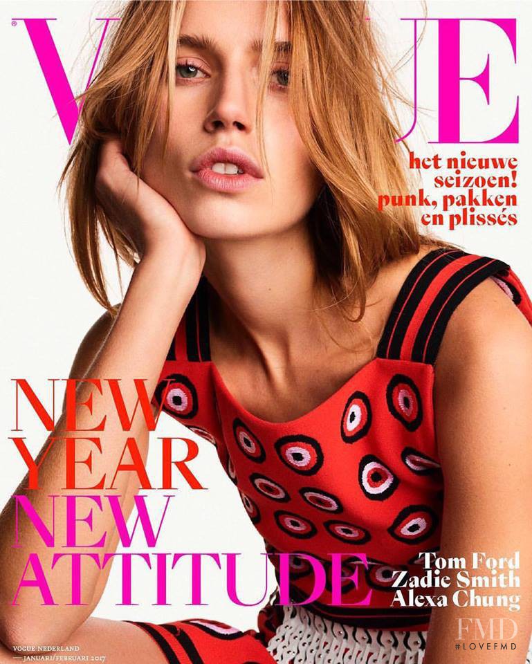 Cato van Ee featured on the Vogue Netherlands cover from January 2017