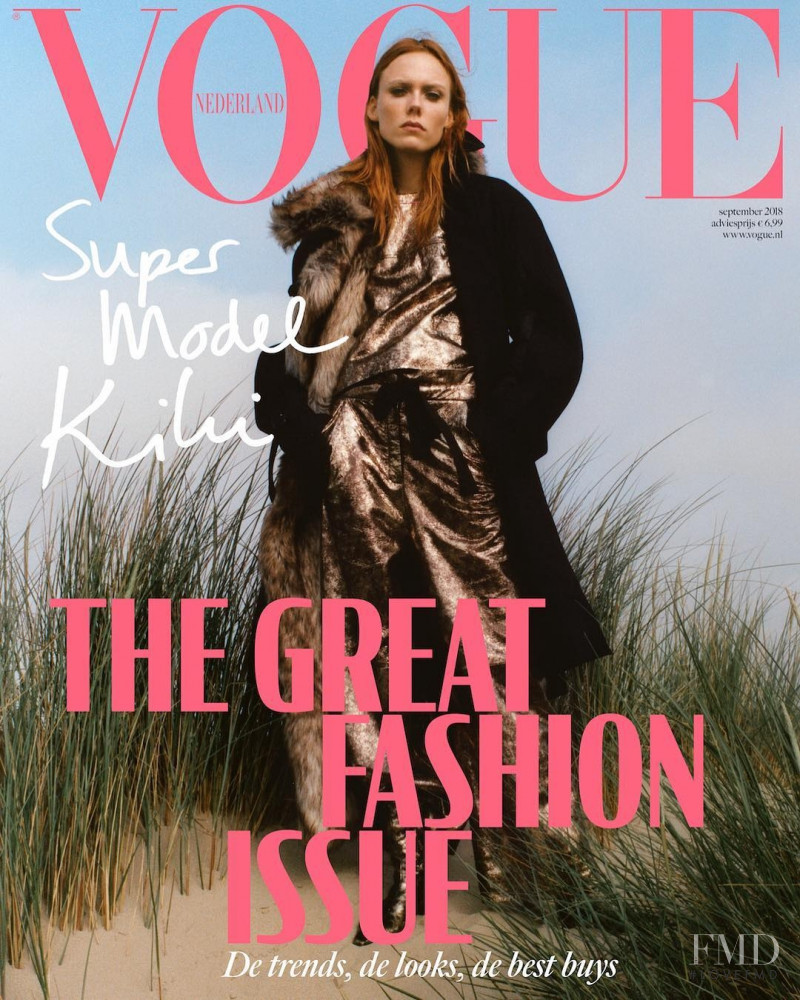 Kiki Willems featured on the Vogue Netherlands cover from September 2018