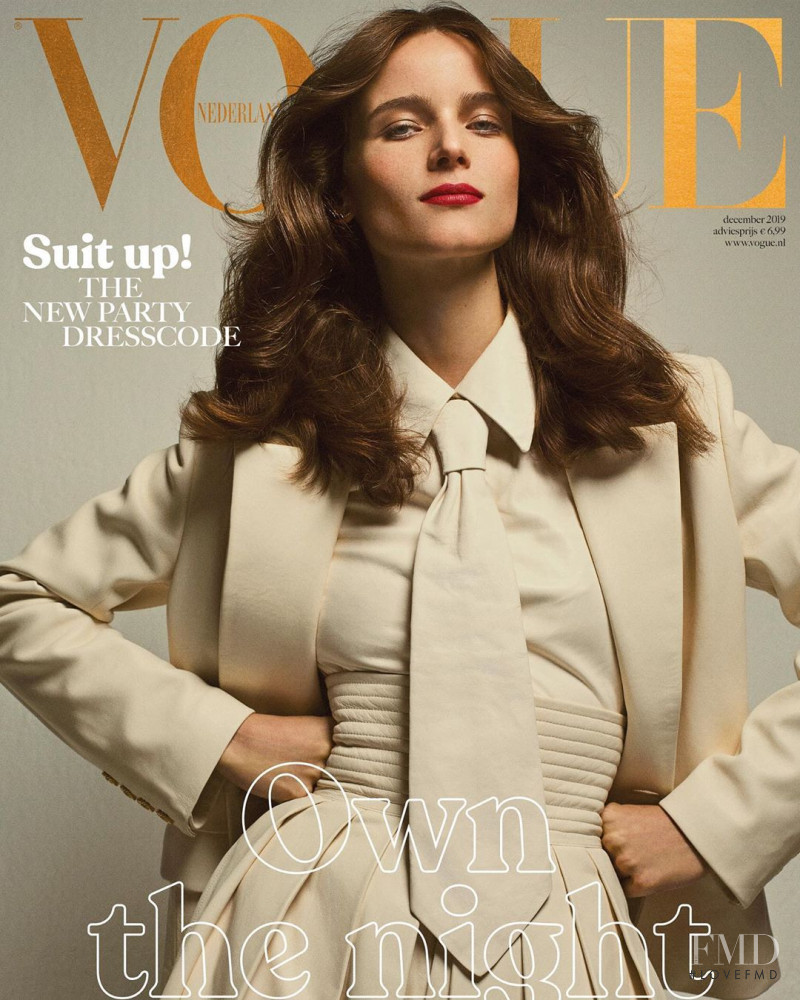 Anna de Rijk featured on the Vogue Netherlands cover from December 2019