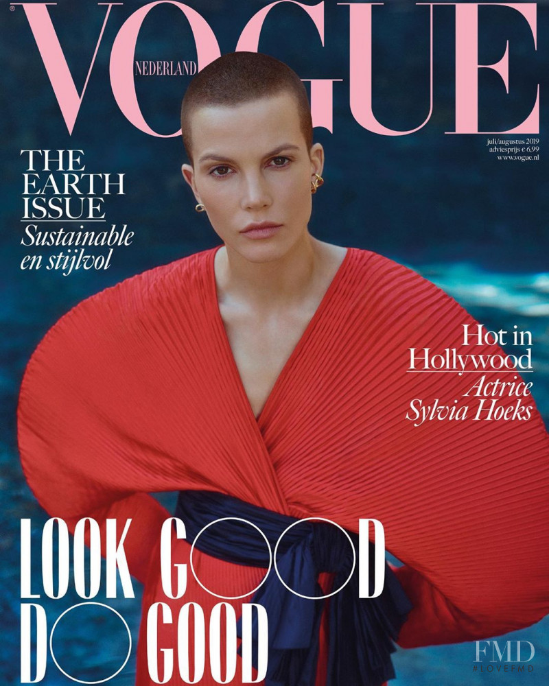 Sylvia Hoeks featured on the Vogue Netherlands cover from July 2019