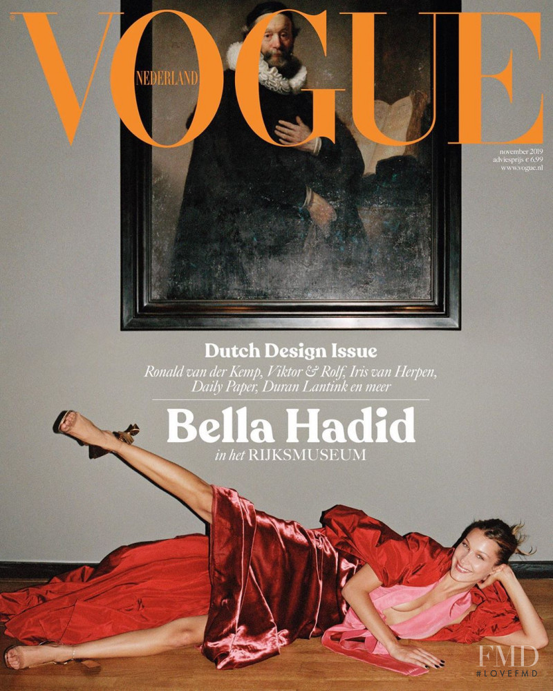 Bella Hadid featured on the Vogue Netherlands cover from November 2019