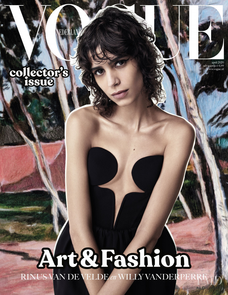 Mica Arganaraz featured on the Vogue Netherlands cover from April 2020