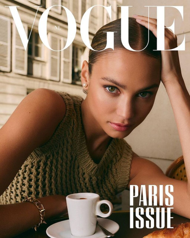 Stephanie Rose Bertram featured on the Vogue Netherlands cover from October 2022